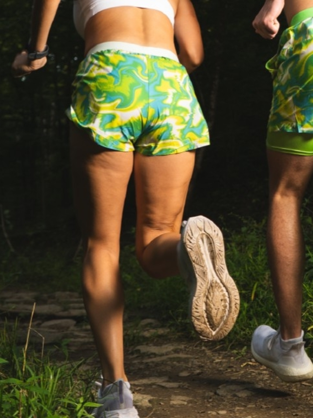 Sprints Women's Avigate Green & White Lava Laps 2.5 Mercy Shorts - Picture 2 of 10